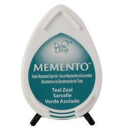 Tusz Memento Dew Drop - Teal Zeal - Tsukineko turkusowy