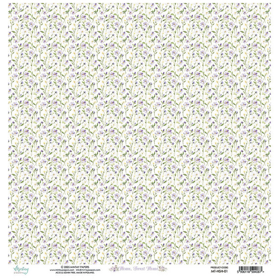 Papier do scrapbookingu 30x30 - Mintay - Home, Sweet Home 01