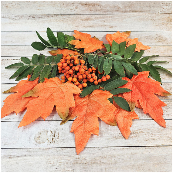 Liście materiałowe 8szt