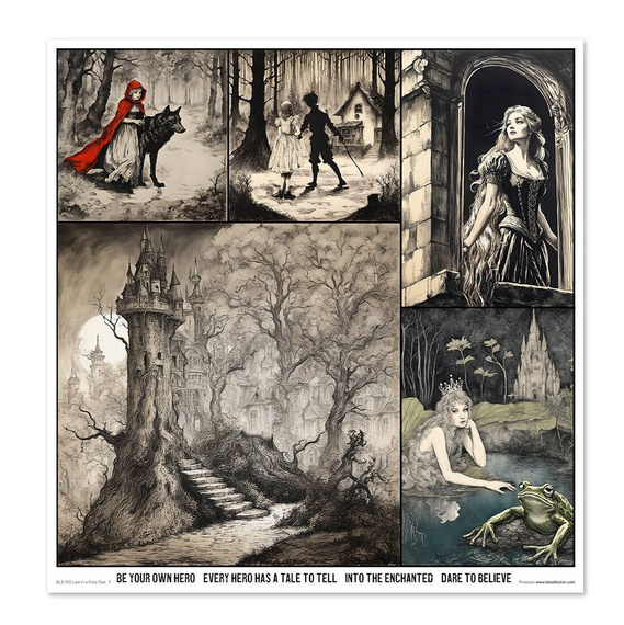 Zestaw papierów do scrapbookingu 30x30 - Lost in a Fairy Tale Zagubieni w bajce - Itd Collection