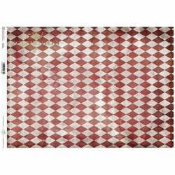 Papier ryżowy do decoupage A3 - tło romby - R0375L - Itd Collection