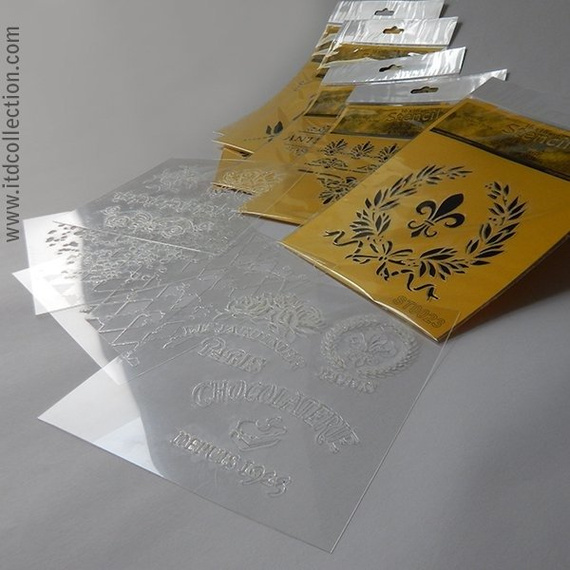 Maska / szablon 16x16cm - Motyle