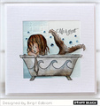 Stempel - Penny Black - Mermaid bath syrenka w wannie