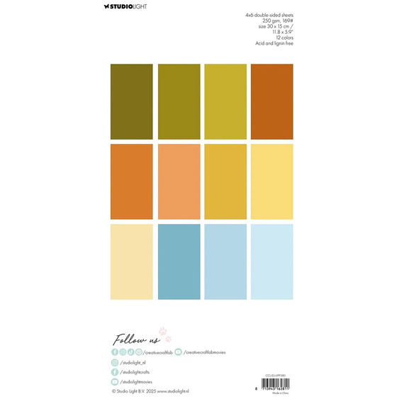 Zestaw papierów do scrapbookingu 15x30 - StudioLight - Cosy autumn