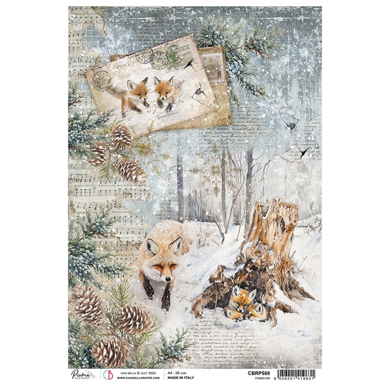 Papier ryżowy do decoupage A4 - Ciao Bella - Forest Tales Foxglow