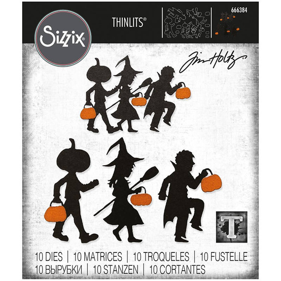 Wykrojnik Sizzix Thinlits - Halloween Night by Tim Holtz