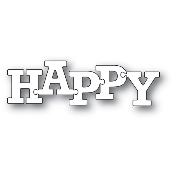 Wykrojnik - Memory Box - Happy Puzzle Letters