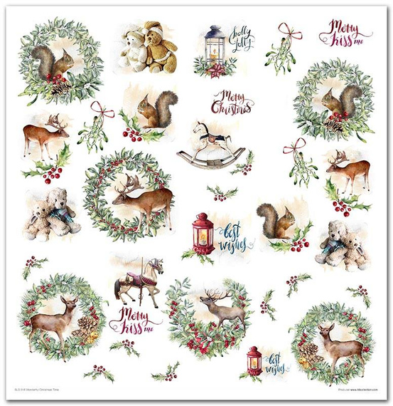 Zestaw papierów do scrapbookingu 30x30 - Wonderful Christmas Time