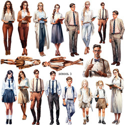 Naklejki - ScrapLove - Szkoła 3