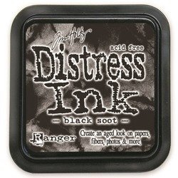 Tusz Distress Ink Pad - Ranger - Tim Holtz - Black Soot