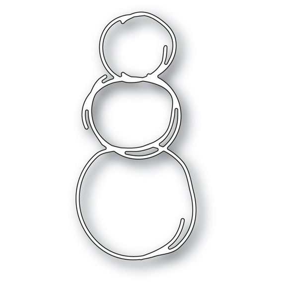 Wykrojnik - Memory Box - Scribble Snowman Outline bałwan kontur