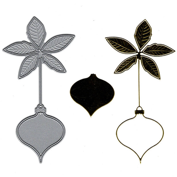 Wykrojnik - Memory Box - Poinsettia Ornament 99193 poinsecja bombka