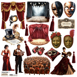 Naklejki papierowe - ScrapLove - Theater 1