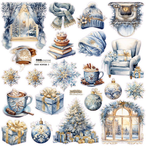Naklejki - ScrapLove - Cozy winter 3