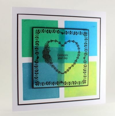 Stempel - Butterfly Corners motyle ważki narożniki roślinne