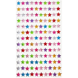 Kryształki samoprzylepne gwiazdki kolorowe 8mm