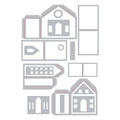 Wykrojnik Sizzix Thinlits - Paper Village domki 3D