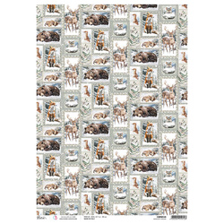 Papier ryżowy do decoupage A3 - Ciao Bella - Forest Tales Snowlight Stories