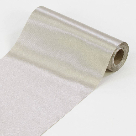 Wstążka satynowa do kokard 16cm - srebrna