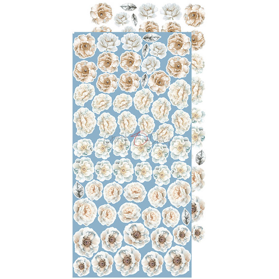 Something Blue zestaw dodatków do scrapbookingu - Craft o'clock - Flowers