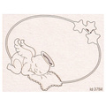 Tekturka Ramka sleeping baby angel 8cm - Scrapiniec