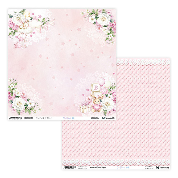 Zestaw papierów do scrapbookingu 30x30 - ScrapAndMe - Oh, Baby