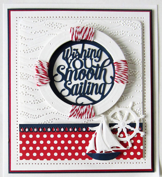 Wykrojnik - Creative Expressions - Porthole - Wishing You smooth sailing