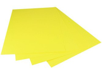 Karton kolorowy A4 170g - kanarkowy 10