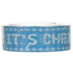 Taśma washi niebieska It's Christmas