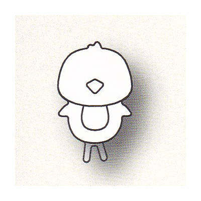 Wykrojnik - Poppystamps - Small Chickadee 1364 kurczaczek