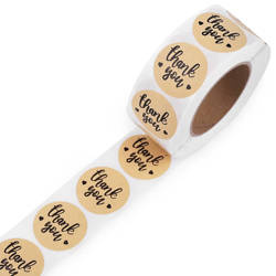 Naklejki papierowe  Thank you