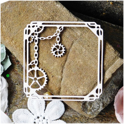 Tekturka - Ramka kwadrat, koła zębate - Kreatywna Pracownia