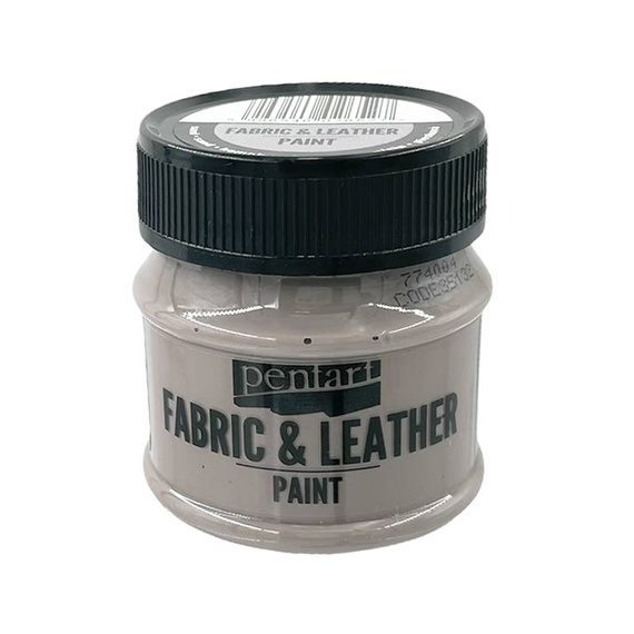 Farba do tkanin i skór - fabric & leather paint - piasek / sand 50ml - Pentart