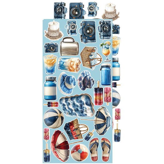 Zestaw dodatków do scrapbookingu - Craft o'clock - Emerald Tales - Flowers