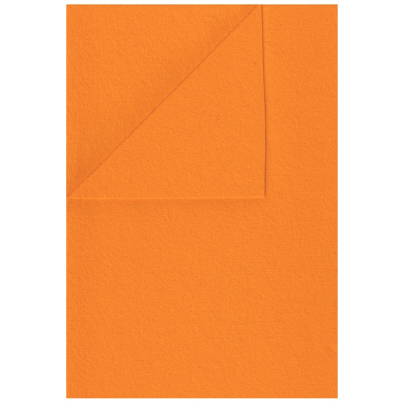 Filc 100% wełny 5654 jasny pomarańcz 20x30cm - 1szt