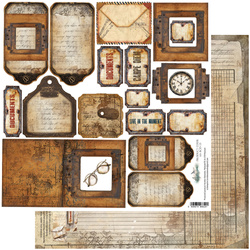 Papier do scrapbookingu 30x30 - Alchemy of Art - dodatki do samodzielnego wycięcia - Behind Closed Doors
