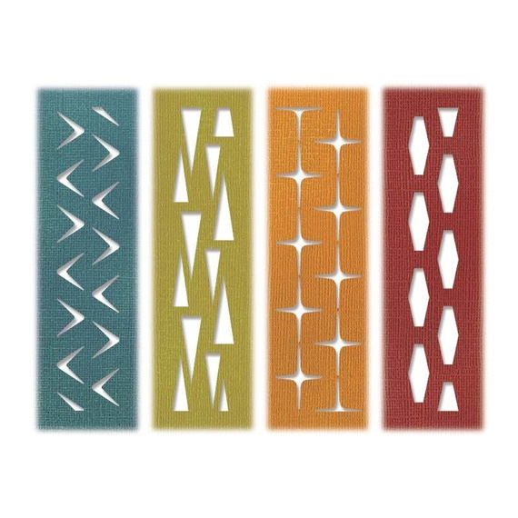 Wykrojnik Sizzix Thinlits - Retro Repeat panele tła