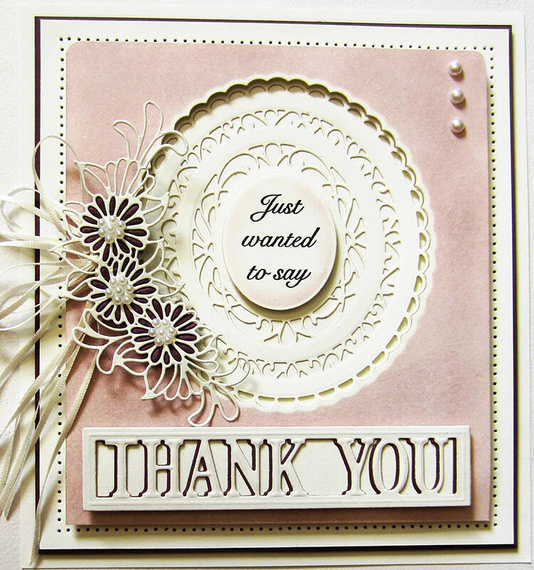 Wykrojnik - Creative Expressions - Bold Thank You CED5419