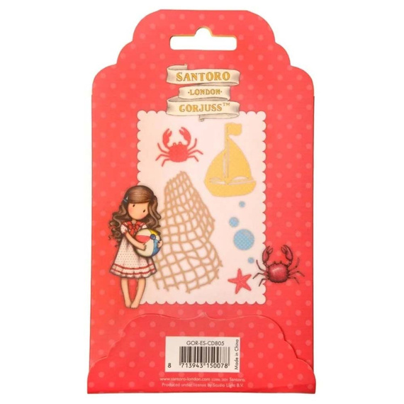 Wykrojnik - Gorjuss - Sea elements siatka krab łódka