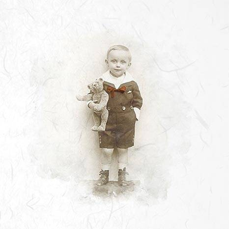 Zestaw papierów ryżowych - ITD RSM021 6szt retro portrety chłopców