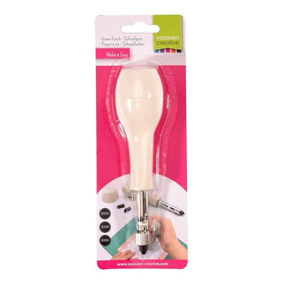 Dziurkacz punktowy z wymiennymi końcówkami - Vaessen Creative
