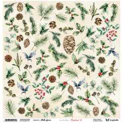 Papier do scrapbookingu 30x30 - ScrapAndMe - Christmas 16 - arkusz do wycinania