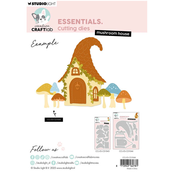Wykrojnik do papieru - StudioLight - Mushroom house domek