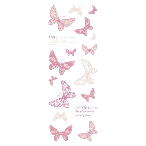 Naklejki foliowe - Różowe motyle