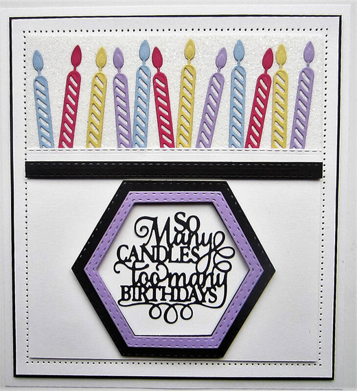 Wykrojnik - Creative Expressions - So Many Candles