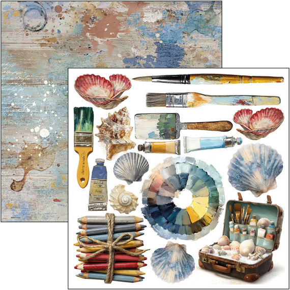 Zestaw papierów 15x15cm - Ciao Bella - An artist journey