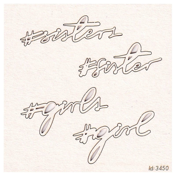 Tekturka Brush art script - #sisters SC