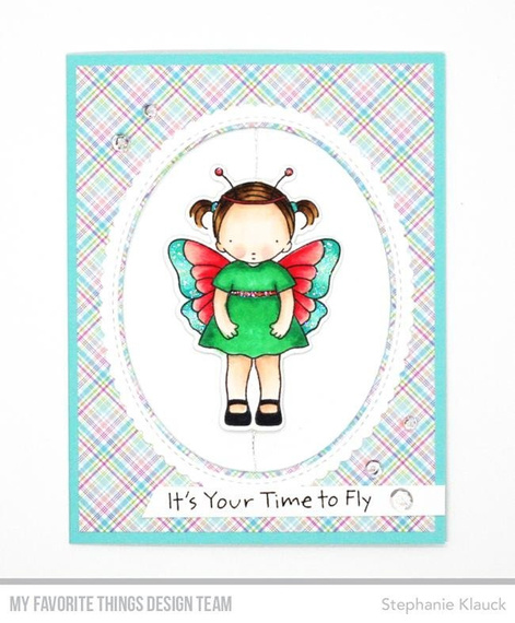 Stempel - My Favorite Things - Butterfly Kisses dziewczynka motylek