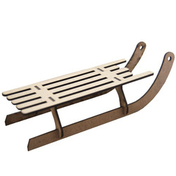 Tekturka - Big Wooden Sleigh - Duże Sanie HDF - Scrapiniec