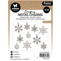Zawieszki metalowe - Metal Charms - snowflakes - śnieżynki - Studio Light 